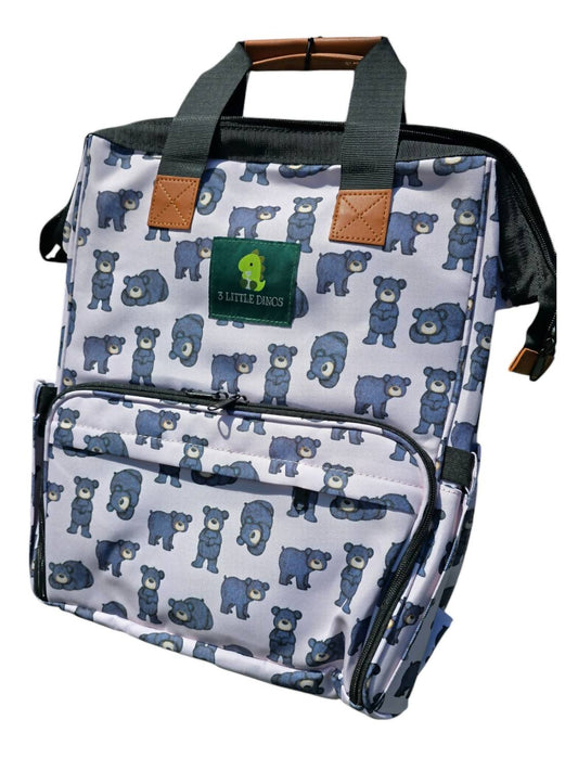 3 Little Dinos - Bear Diaper Backpack