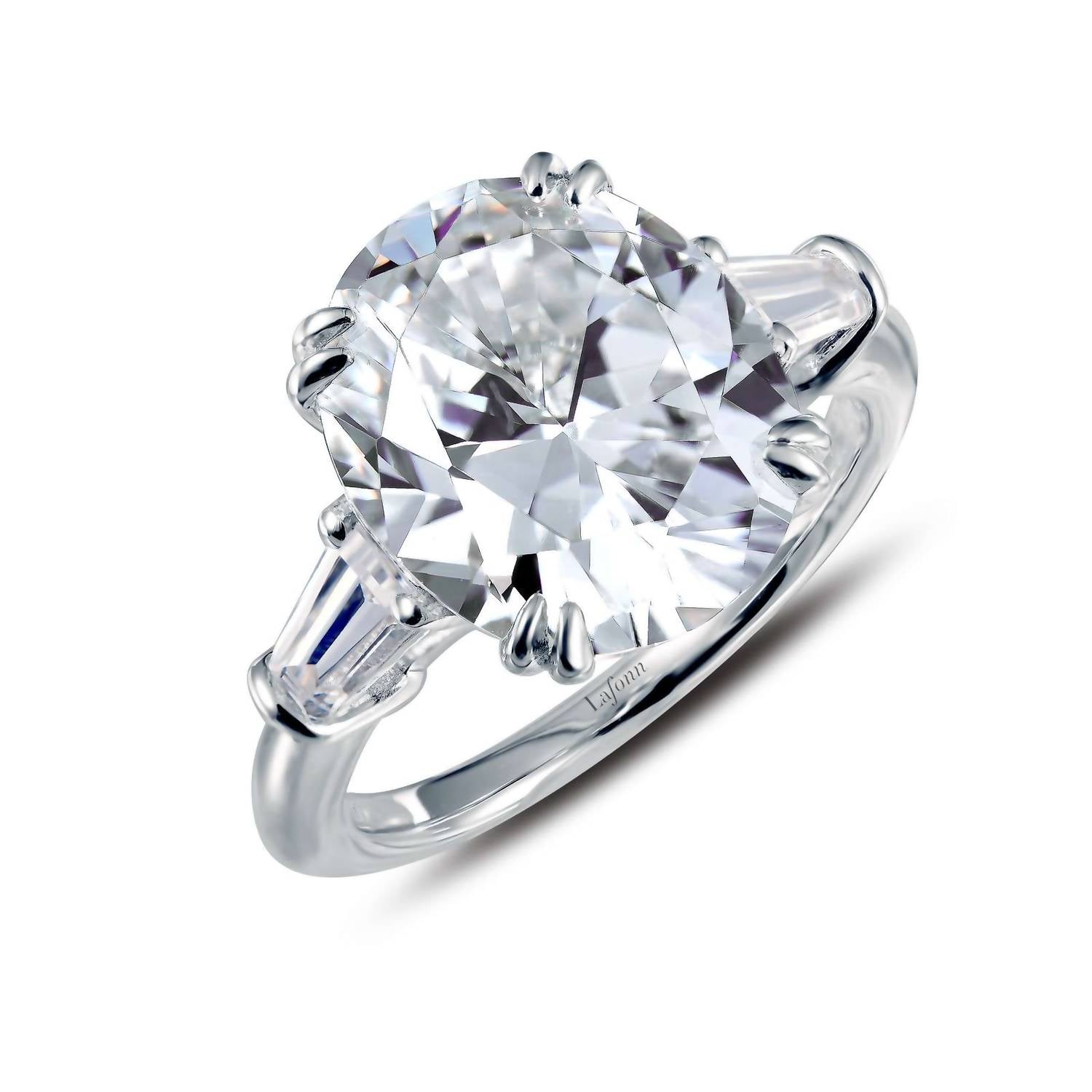 Lafonn - Women's Baguette Three-stone Engagement Ring