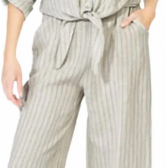 Cherish - Linen Pinstripe Pants