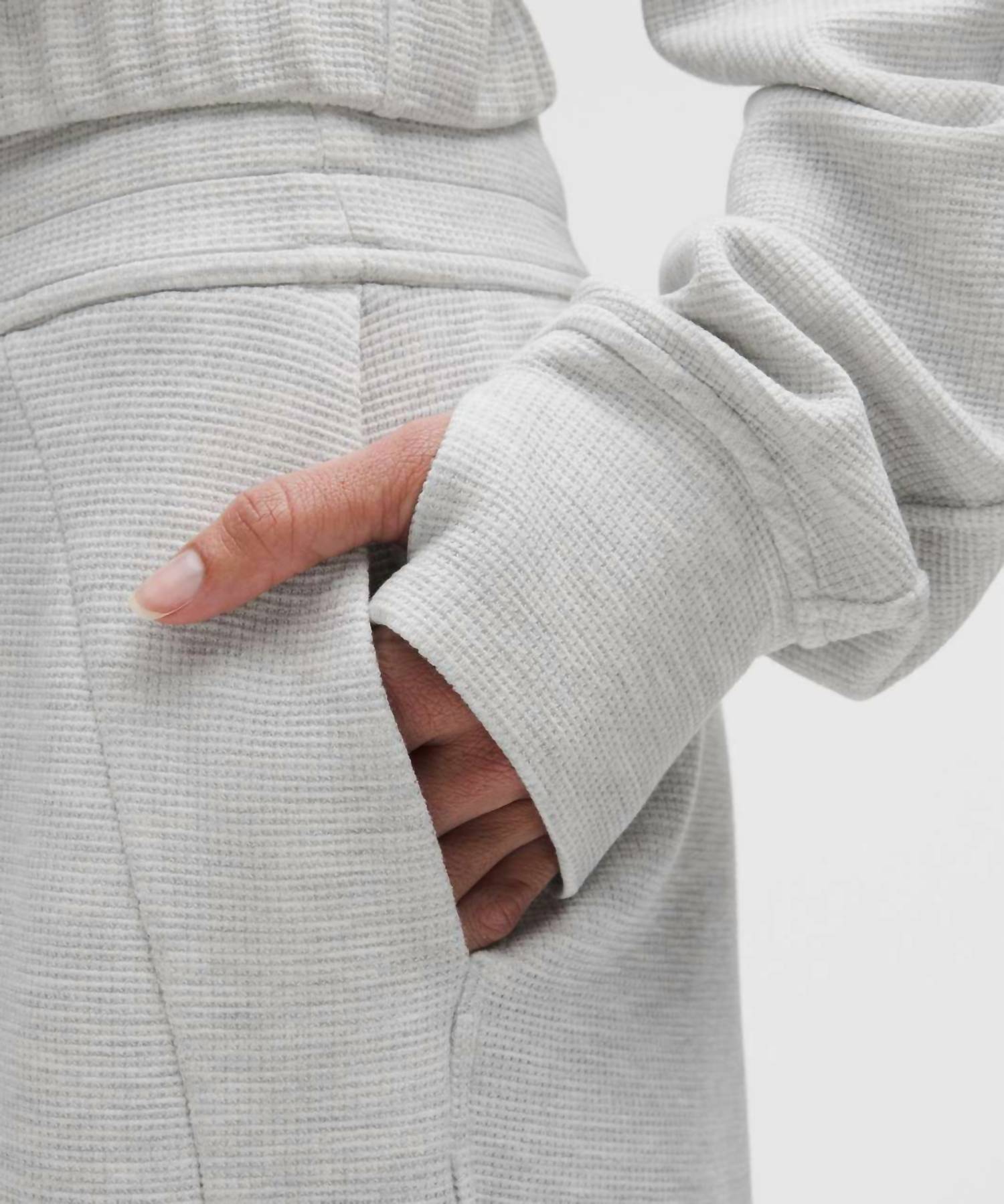 Lululemon - Scuba Mid Rise Waffle Wide Leg Pants