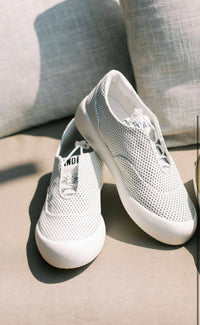 Andia Fora - Women's Leather Mesh Slip on Sneaker