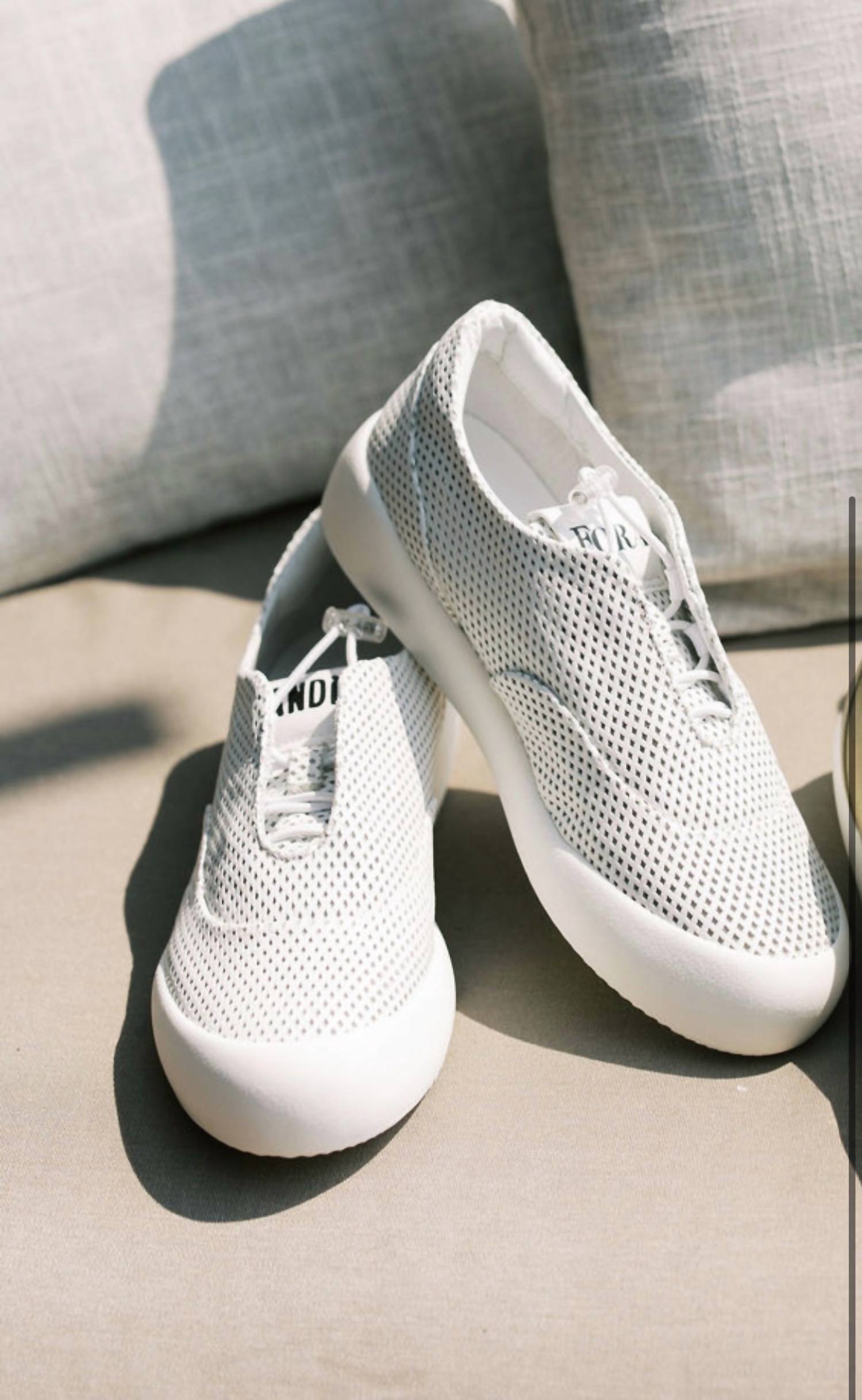 Andia Fora - Women's Leather Mesh Slip on Sneaker