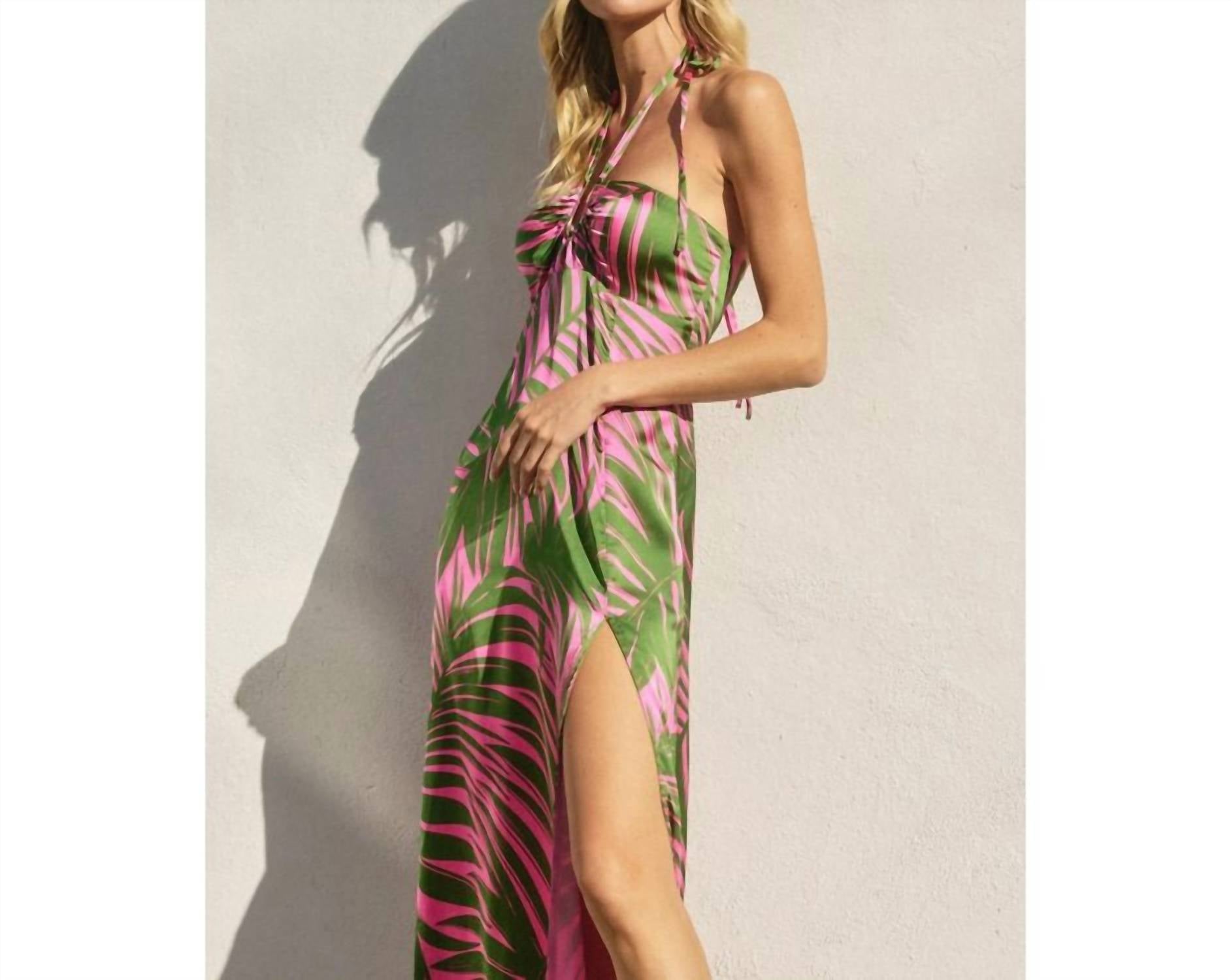 Dress Forum - Tropical Adventures Halter Neck Maxi Dress