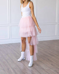 Grace + Emma - Bride To Be Tulle Ruffled Maxi Skirt