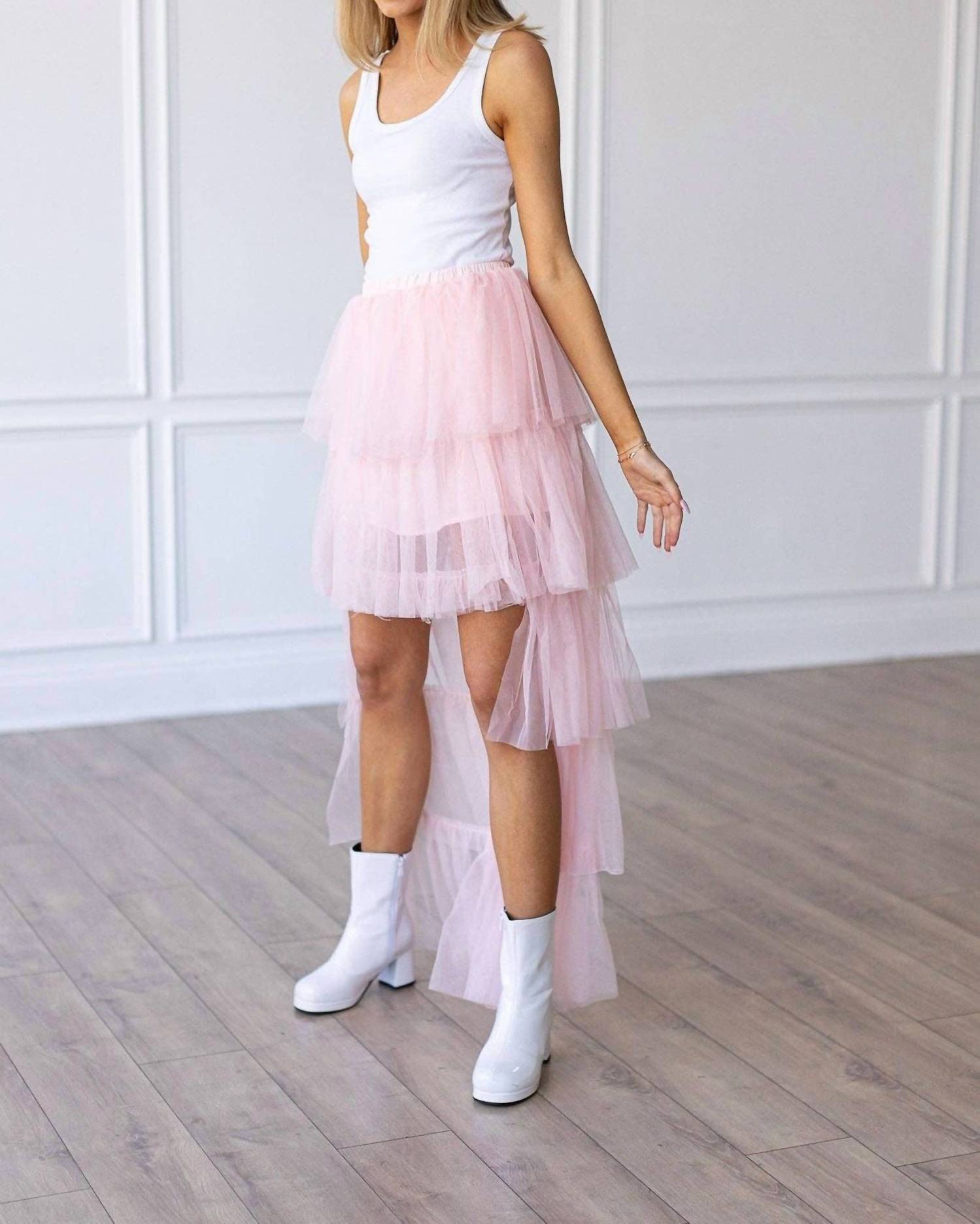 Grace + Emma - Bride To Be Tulle Ruffled Maxi Skirt