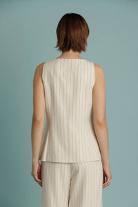 Aureum - Striped Tailored Vest
