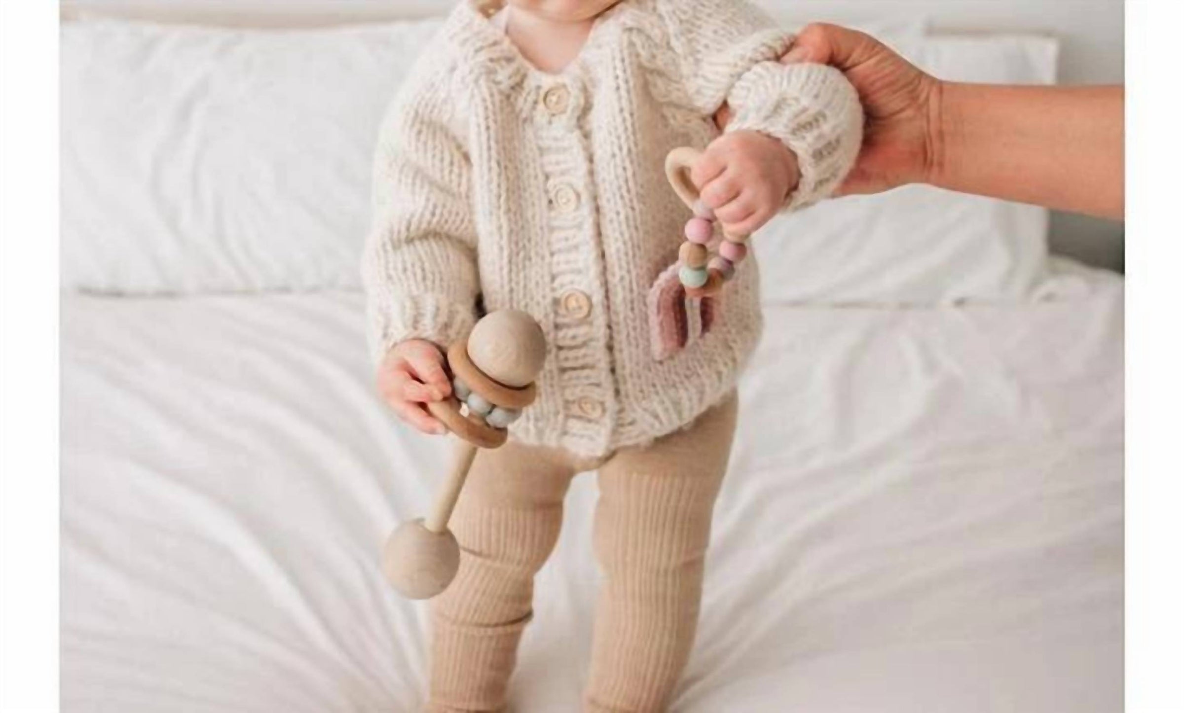 Huggalugs - Girls Rainbow Pocket Cardigan Sweater