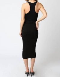 Golden - Jezebel Ribbed Racerback Bodycon Dress