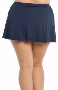 Maxine Of Hollywood - Solid Skirted Bikini Bottom - Plus