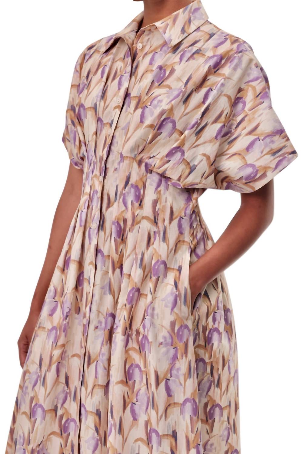 EXQUISE Kenya Printed Maxi Dress in multicolor - women's dress - view 4