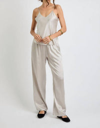 Beryll Liz Silk Pants in pearl - women's pants
