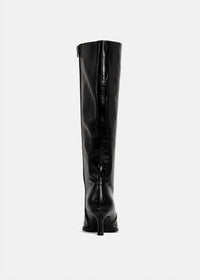 Shu Shop - Women's Vanessa Pointed Toe Knee High Kitten Boots