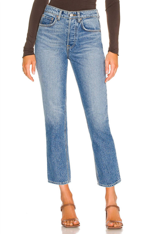 Grlfrnd - KAROLINA HIGH RISE STRAIGHT CROP JEANS