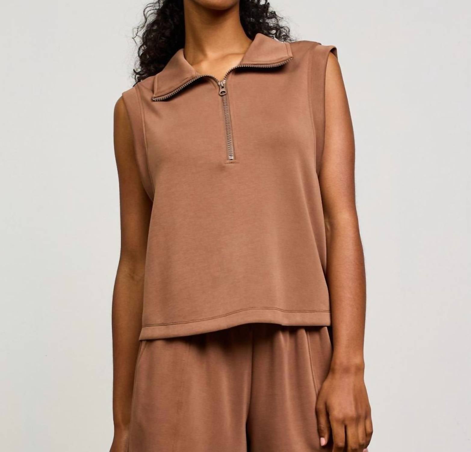 Skies Are Blue - Savannah Scuba Sleeveless Top
