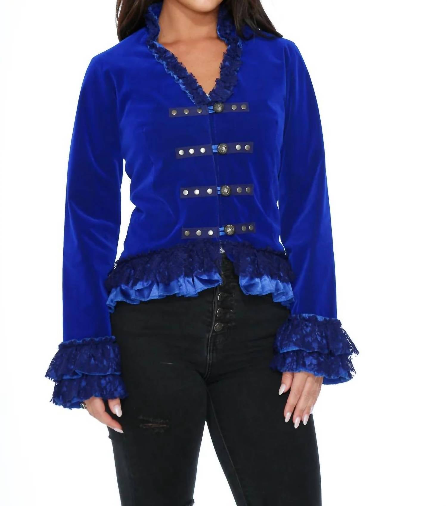 Orchid Bloom - Velvet Gloria Tailed Jacket
