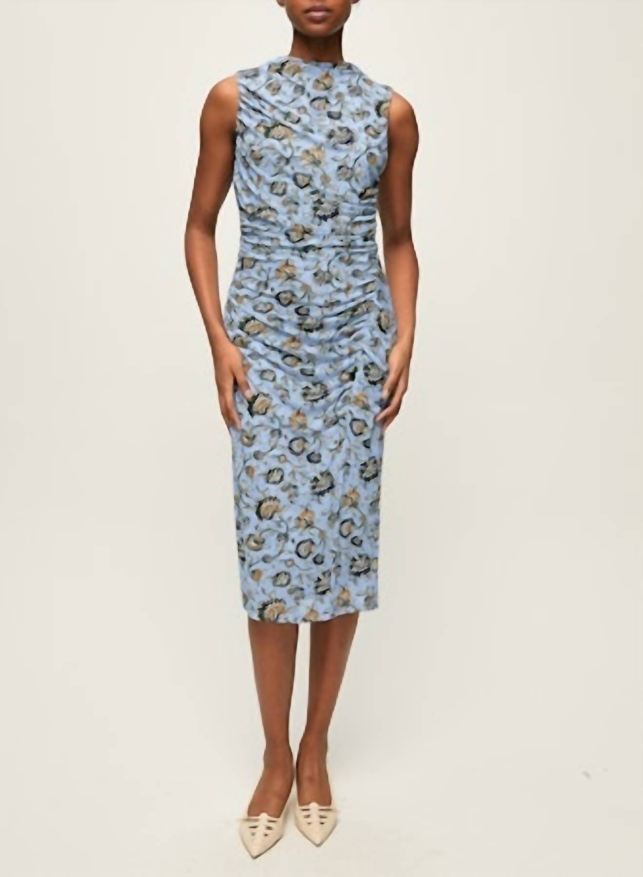 Veronica Beard - Sylviani Ruched Bodycon Midi Dress