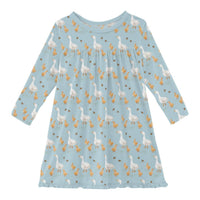 Kickee - Girl's Long Sleeve Swing Dress