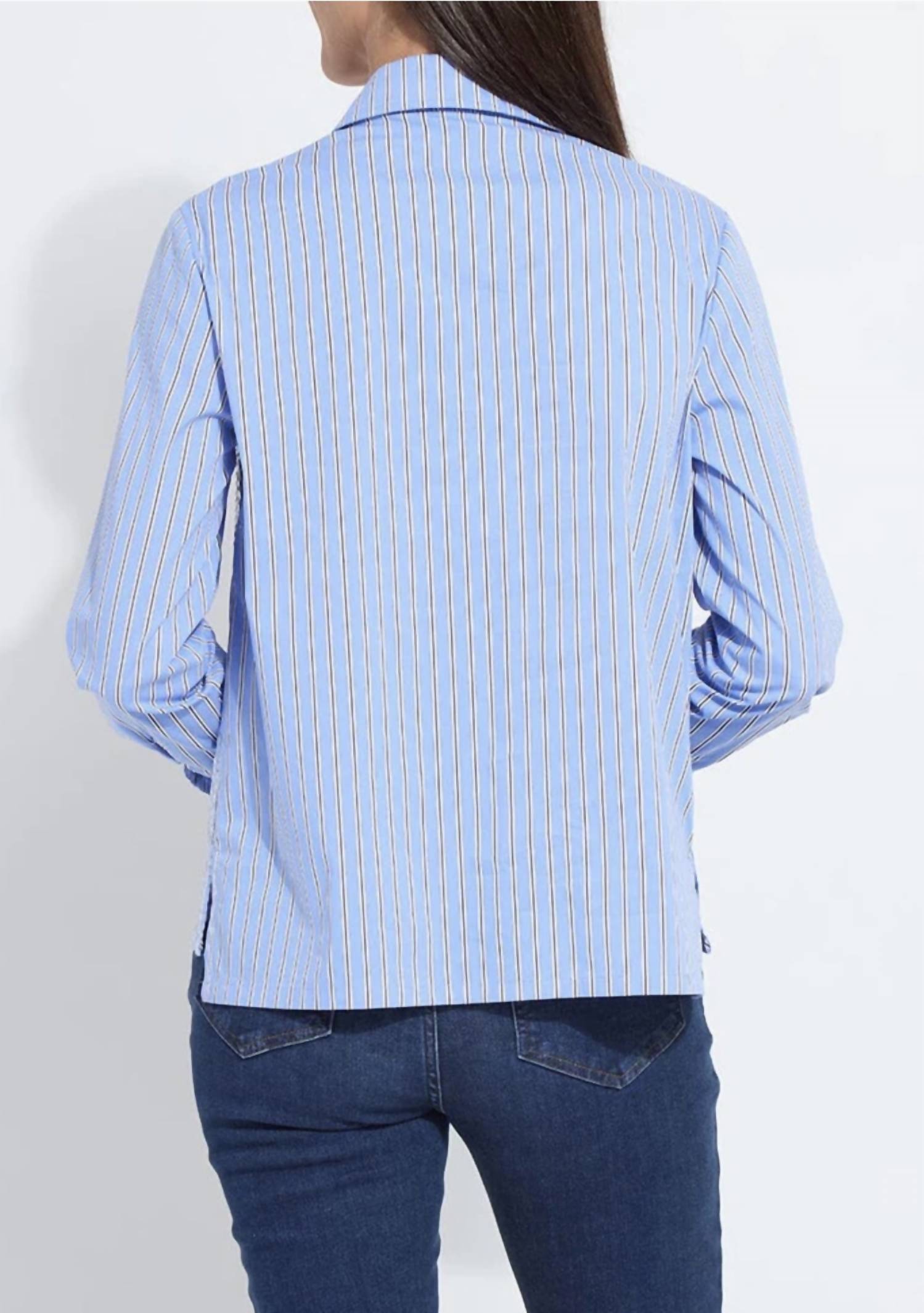 Lysse Sequin Shirting in luminous - women's shirt - alternate view