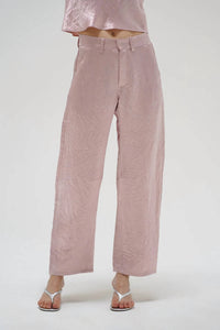 LNA Kait Shine Pant in rosewater - women's pants