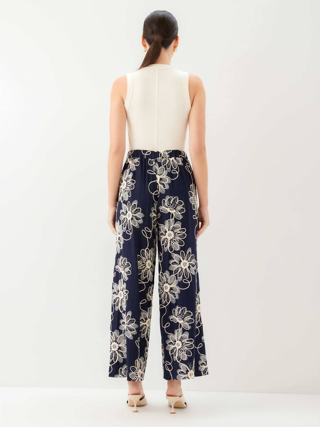Fifteen Twenty - Women's Adara Embroidered Wide-leg Pants