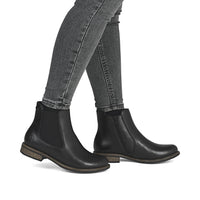 RIEKER Women's Zip Chelsea Boot in black - women's shoe - view 4