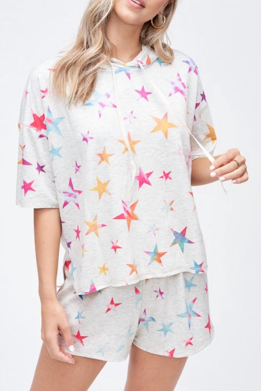 Tie Dye Stars Hoodie