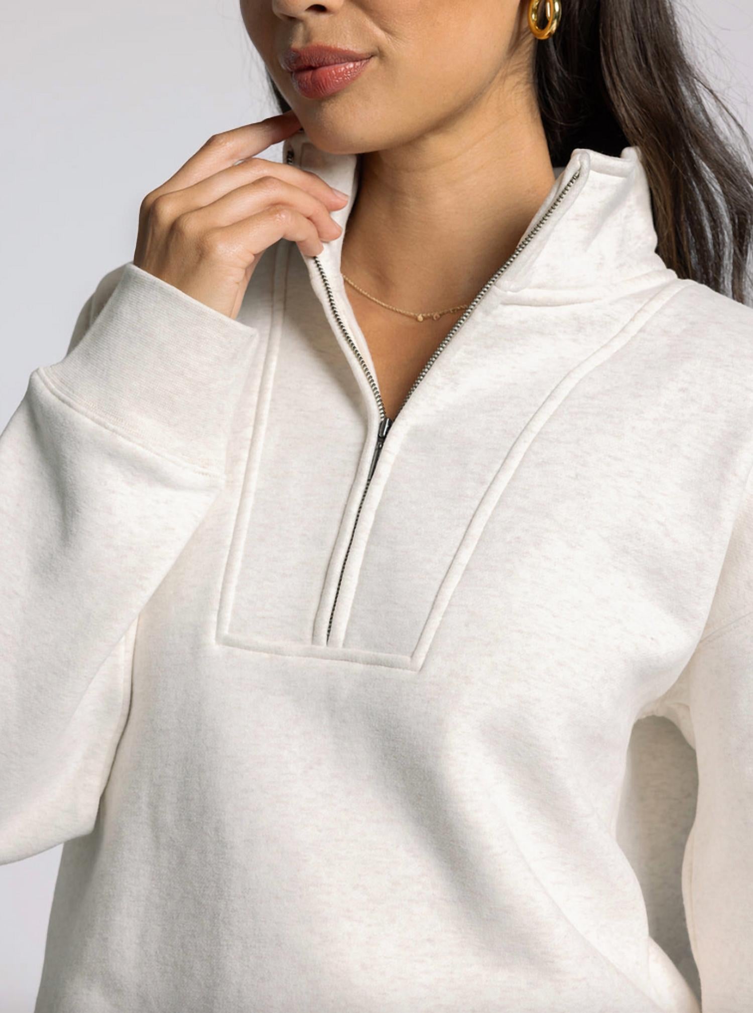 Thread & Supply - Serenity Fleece 1/4 Zip Pullover Sweatshirt