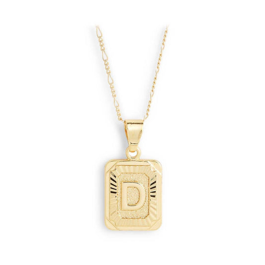 Bracha - Women's Card Necklace - D Initial