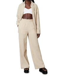 NIA Mallorca Wide Leg Pants in natural - women's pants - alternate view