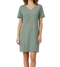 Joh Audrey V-Neck Dress with Pockets in sage - women's dress