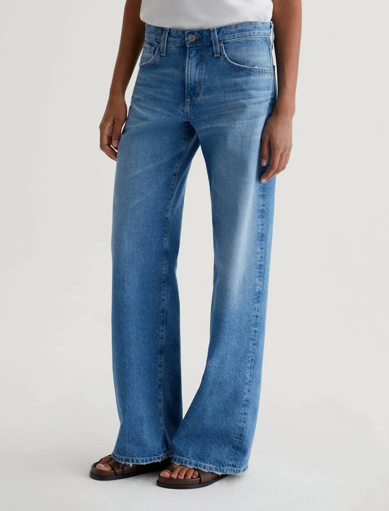 Ag Jeans - Adria Low-rise Wide Leg Jeans