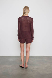 Enza Costa - LINEN OPEN KNIT SHORT