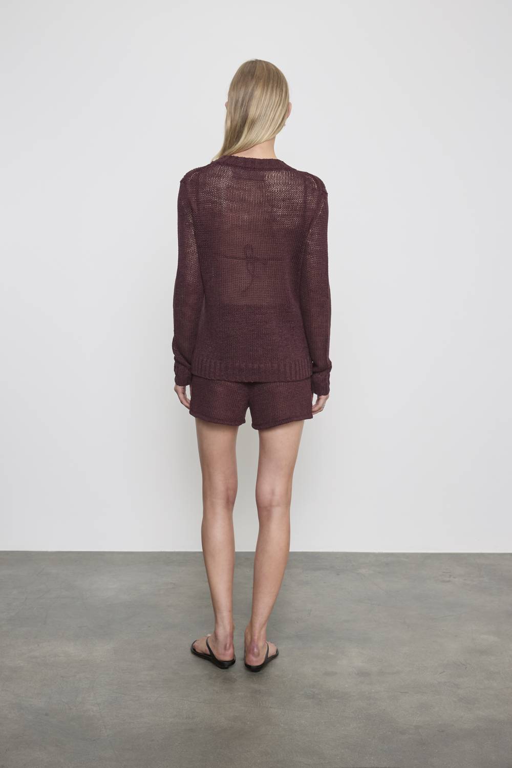 Enza Costa - LINEN OPEN KNIT SHORT