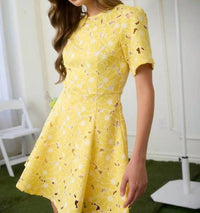 Zoe And Claire - Women's Sunshine Short Lace Dress