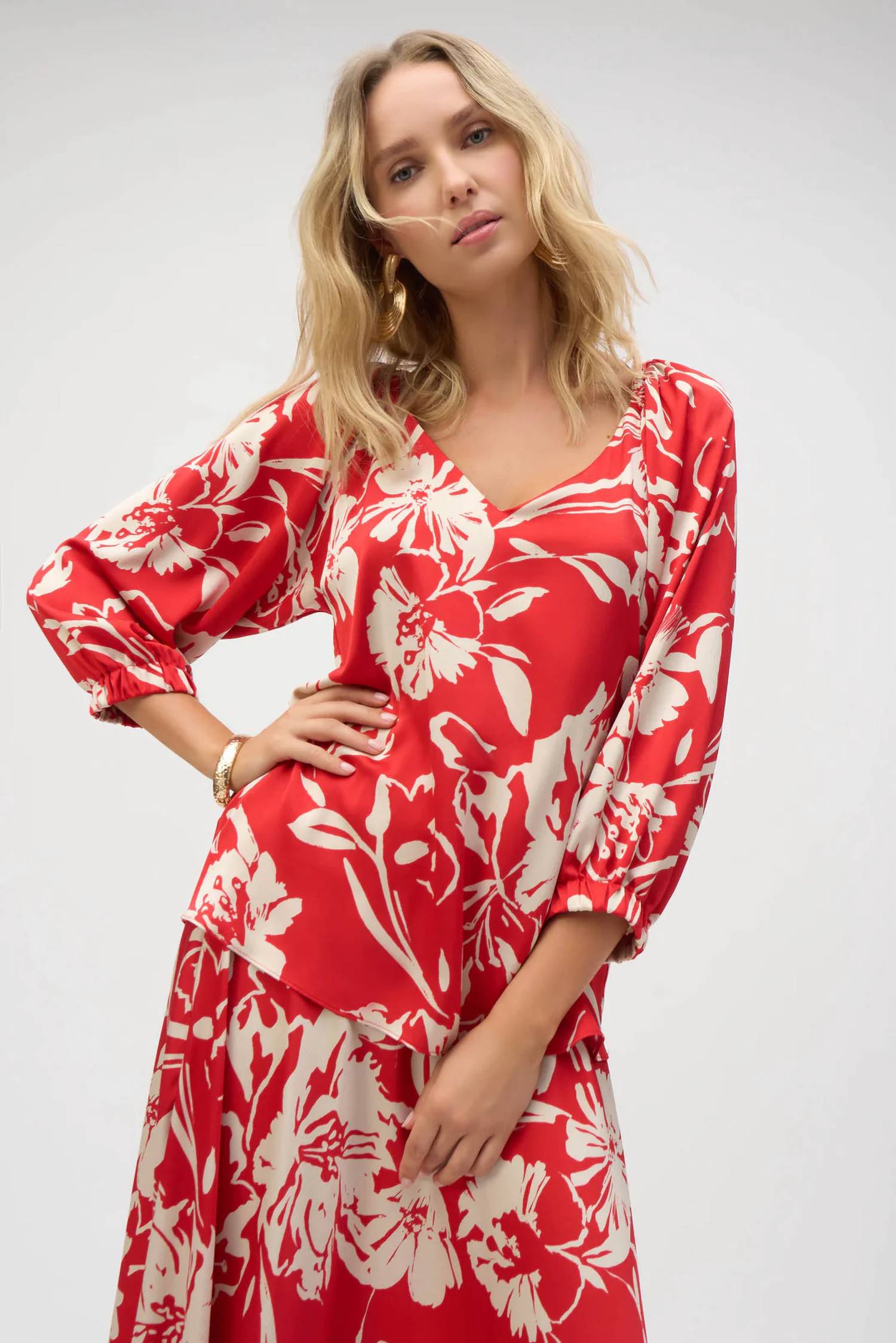 Joseph Ribkoff - Floral Print Straight Top