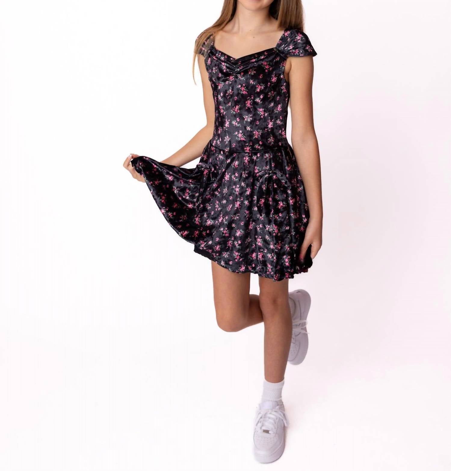 Flowers By Zoe - Flower Velvet Dress