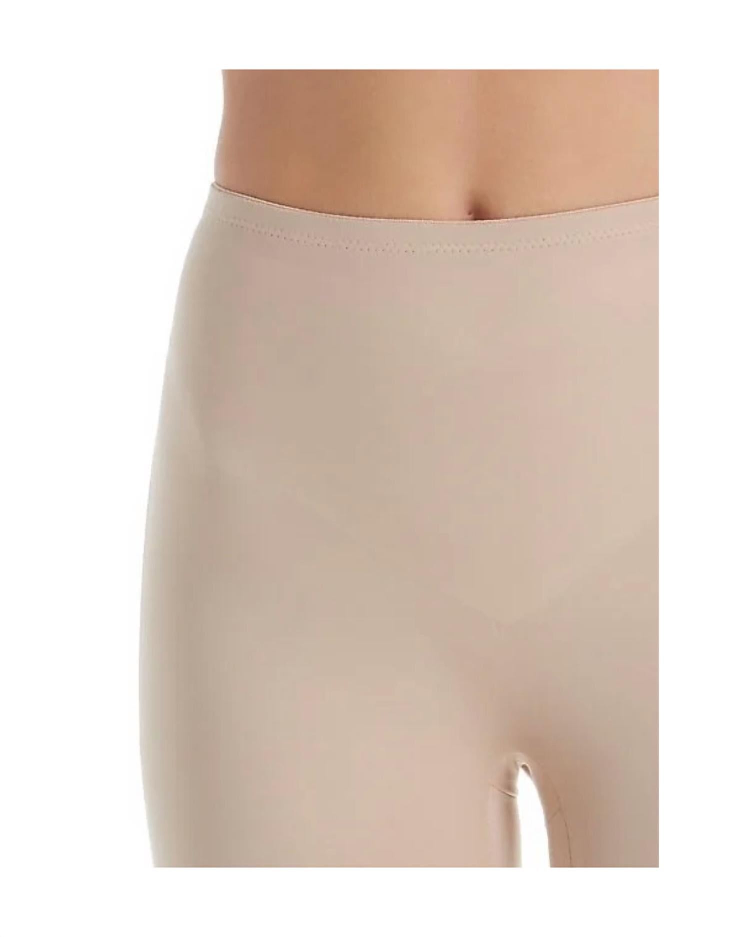 TC Fine Intimates Adjust Perfect Shaping Waistline Bike Short in warm beige - women's intimate - detail view