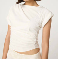 LINE Francine Short Sleeve T-shirt in vanila - women's t-shirt - view 4