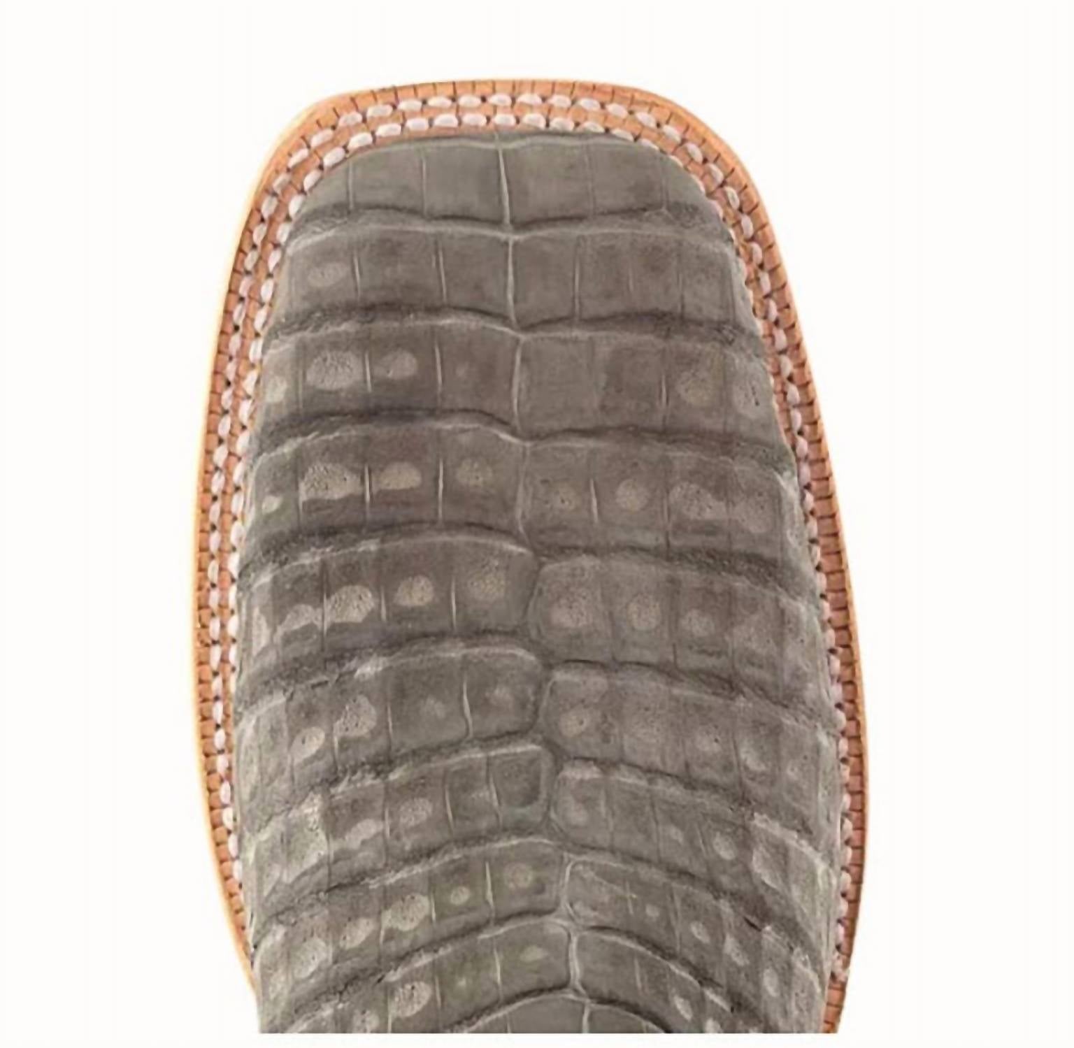 R Watson Boots - Men's Caiman Nubuck 11" Exotic Cowboy Boot
