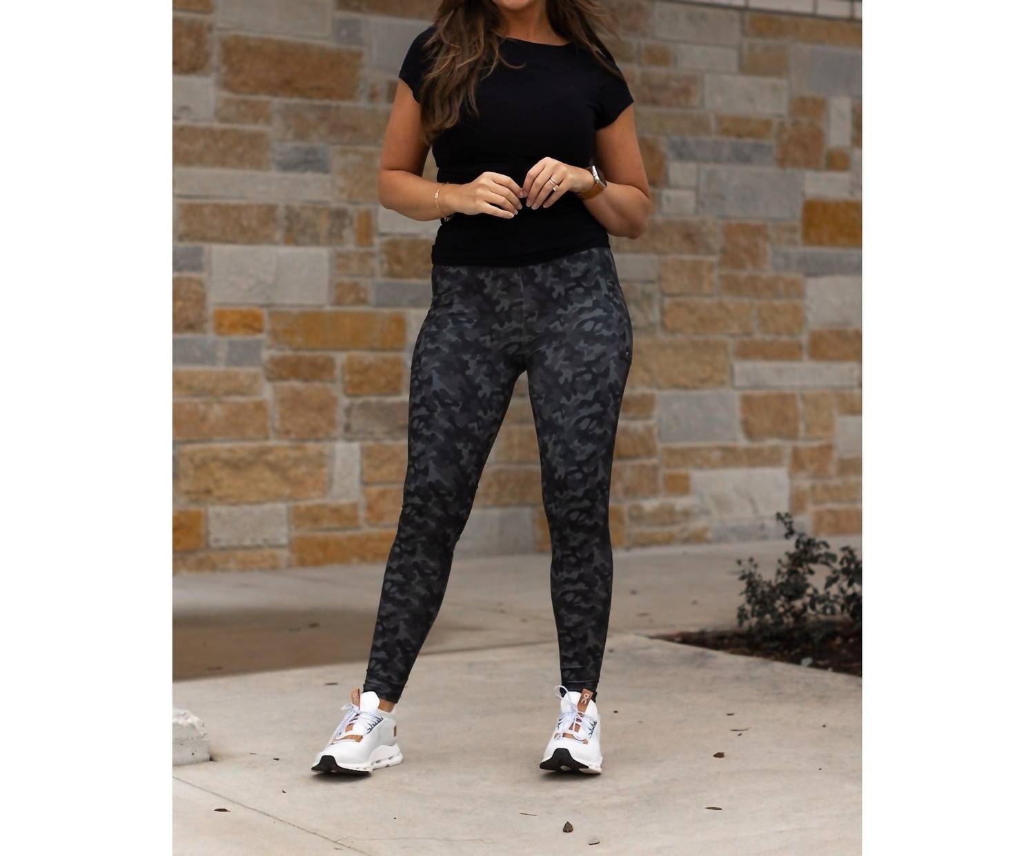 Julia Rose Army Full-length Leggings in camo - women's pants