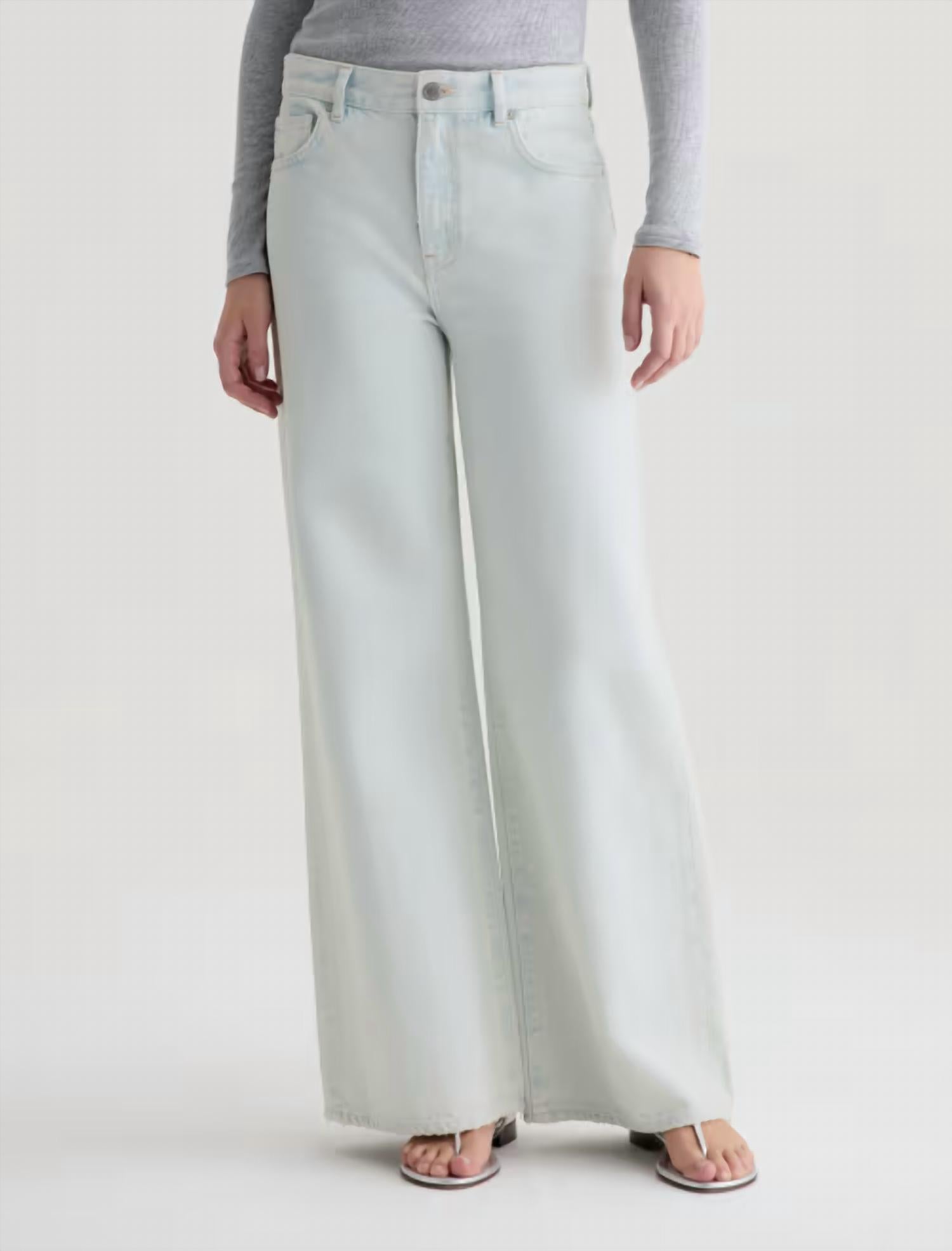 Ag Jeans - Saige Mid-rise Wide-leg Jeans