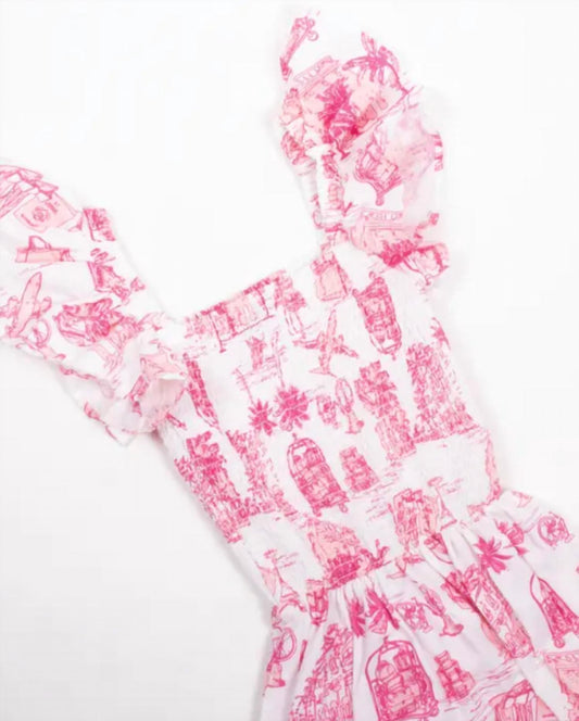 8 Oak Lane - SMOCKED FLUTTER SLEEVE DRESS