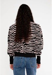 Wild Pony - Zebra Print Intarsia-Knit Sweater