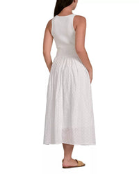 Elan - Eyelet Mix Media Maxi Dress
