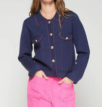 Vilagallo - Women's Pespunte Vaquero Punto Cardigan