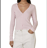 Good American - Pointelle Cardigan