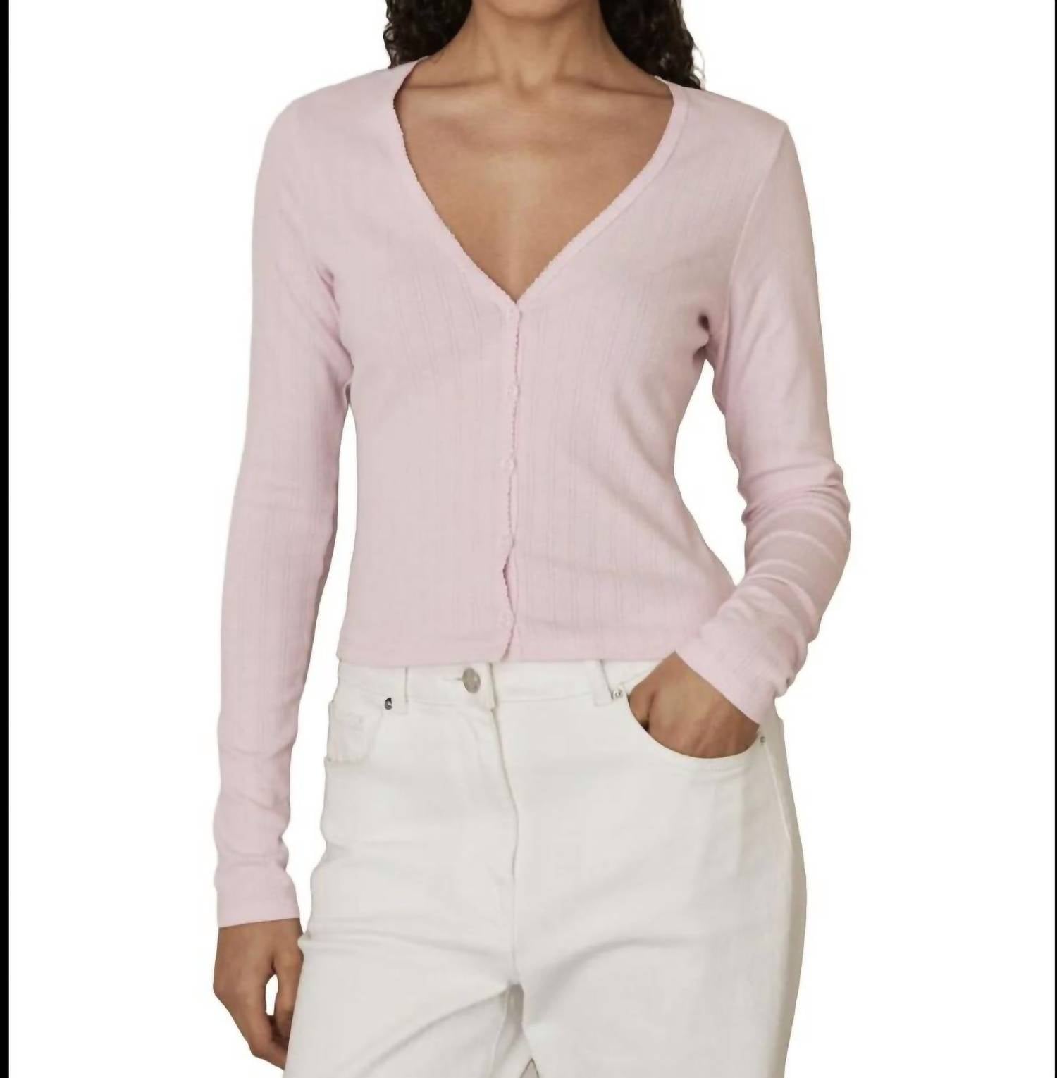 Good American - Pointelle Cardigan