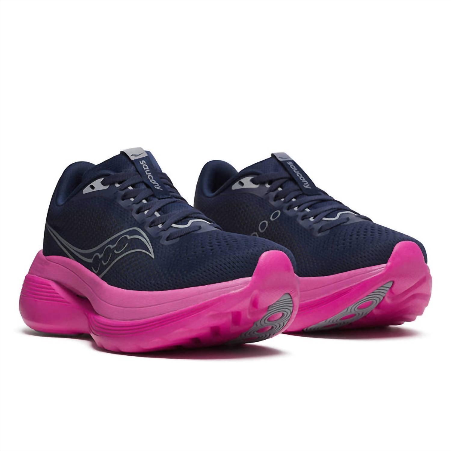 SAUCONY Women's Endorphin Trainer Sneakers in navy fuschia - women's shoe