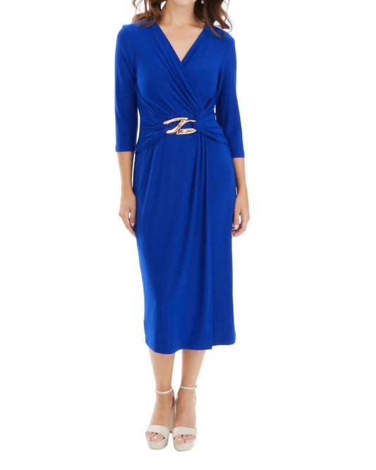 Joseph Ribkoff - Midi Wrap Belted Dress