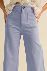 &Merci - High Waist Cropped Wide Leg Pants